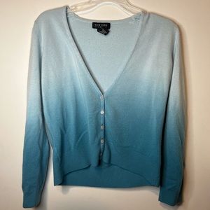 Blue ombré cardigan (size Large).